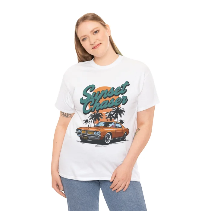 T-shirt z nadrukiem Sunset Chaser